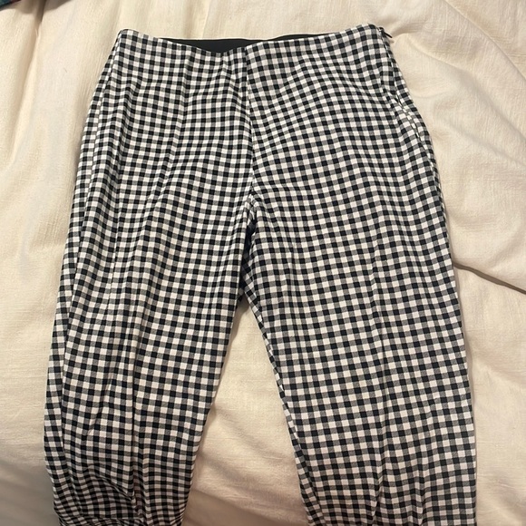 Old Navy gingham high-waisted elastic waste band pants - Picture 1 of 3